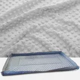 Matte Für Einen Meerschweinchen- Oder Kaninchenkäfig, 80x50, Wasserdicht, Hellgrau