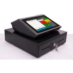 Blitzkasse 10" All-in-One MINI-Kassensystem für HANDEL und IMBISS: Laden, Kiosk, Eisdiele, Imbiss-Wagen, Bistro usw.