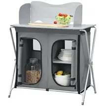 [en.casa] Campingtisch Tullinge Dunkelgrau