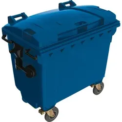 Müllcontainer 1.1m3 Kst. Flachdeckel bl