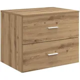 vidaXL Wandaufbewahrung Badezimmer Artisan-Eiche 62,5 x 44,5 x 50 cm
