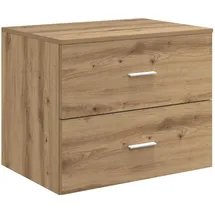 vidaXL Badezimmerschrank Wandaufbewahrung 62,5 x 44,5 x 50 cm Beige/Braun