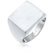 Elli Siegelring Siegelring Quadrat 925 Sterling Silber silberfarben 56 mm