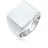 Elli Siegelring Siegelring Quadrat 925 Sterling Silber silberfarben 56 mm