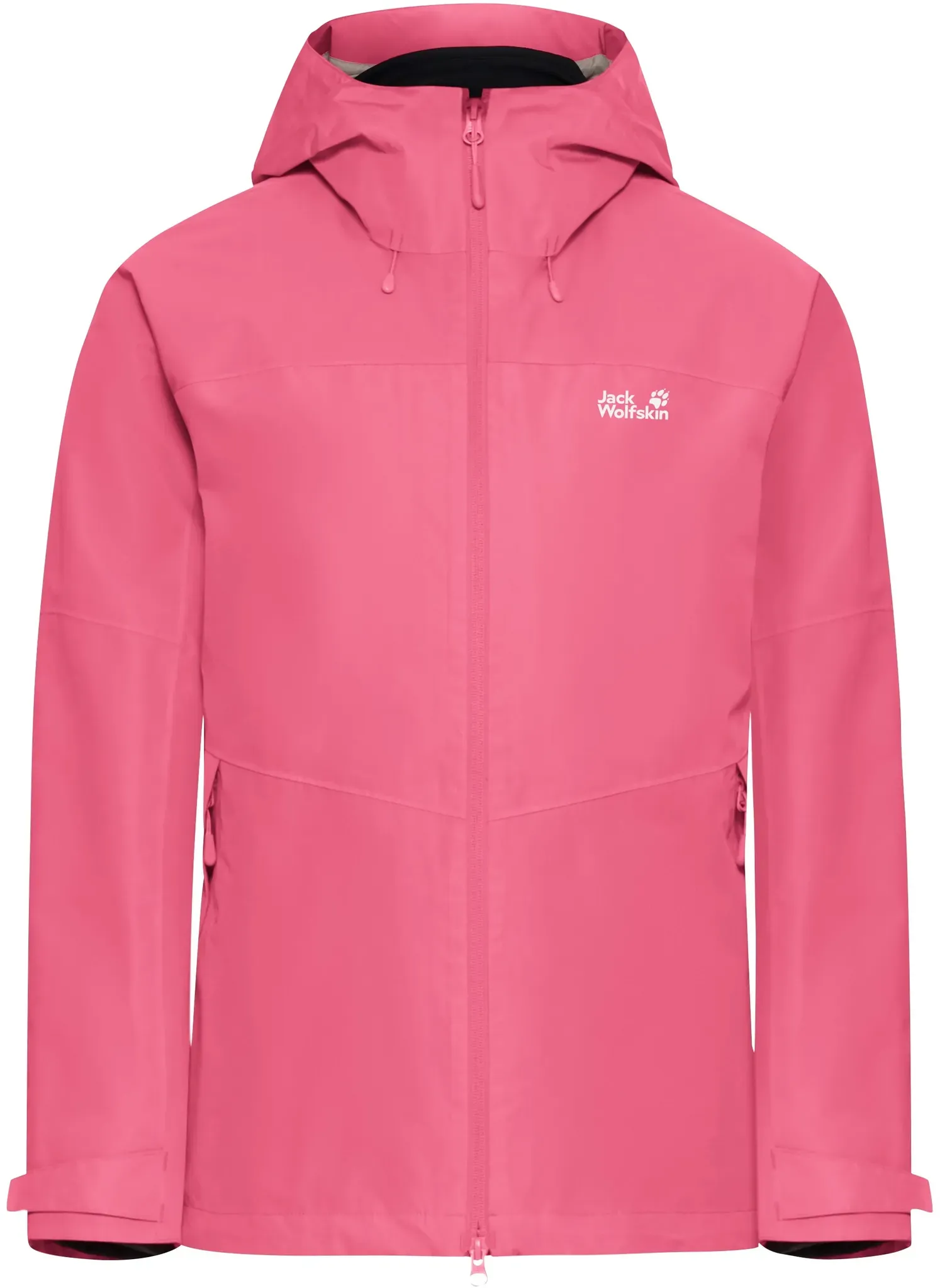 3-in-1-Funktionsjacke JACK WOLFSKIN, Damen, Gr. L, bubblegum, Web, Fleece, Obermaterial: 100% Polyester. Futter: 100% Polyester. Wattierung: 100% Polyester, unifarben, Basic hüftbedeckend, mit verstellbarem Klettverschluss, Jacken, mit herausnehmbarer Fleecejacke, wasserdicht, Übergangsjacke