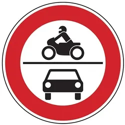 Verkehrszeichen - Verbot für Kraftfahrzeuge, Zeichen 260