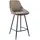 vente-unique Barhocker 2er-Set - Samt Taupe - MASURIE