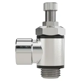 Riegler Drosselventil, beidseitige Drosselung (B) G 1/8 IG, G 1/8