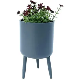 DanDiBo Ambiente Blumentopf mit Füßen 17 x 17 x 10 cm Grau