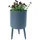DanDiBo Ambiente Blumentopf mit Füßen 17 x 17 x 10 cm Grau