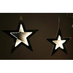 Star-Max Star Max Stern Lichterkette mit Infinity Effekt, 6 Sternen und 180 LED