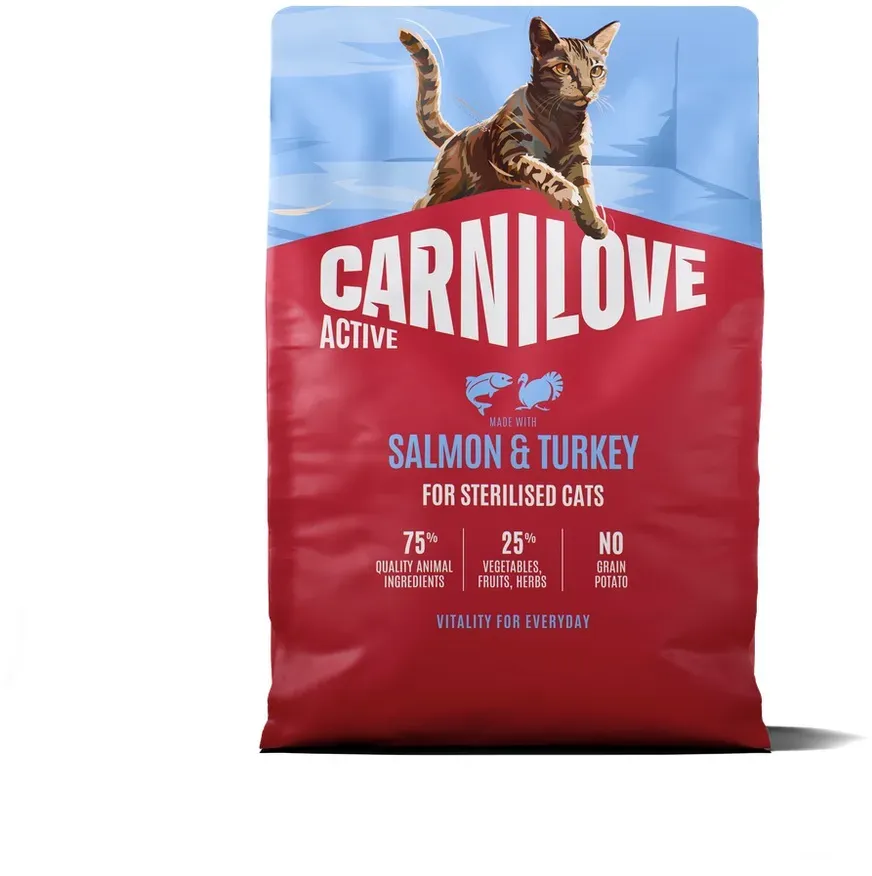 Carnilove Active Cat Lachs & Truthahn für kastrierte erwachsene Katzen 2kg