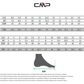 CMP Rigel Mid WP Damen Antracite/Off White 39