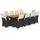 vidaXL 11-tlg. Garten-Bistro-Set mit Kissen Schwarz Poly Rattan vidaXL