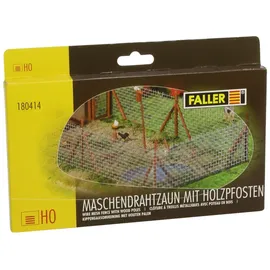 FALLER Maschendrahtzaun mit Holzpfosten 180414 H0