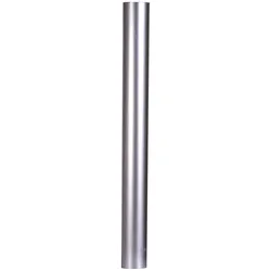 Ofenrohr FIREFIX, silber (silberfarben), B:11cm H:100cm L:11cm, Stahlblech, Rohre, feueraluminiert, 1000 mm lang