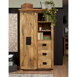 Massivmoebel24 Schrank 100 x 45 x 175 cm Beige