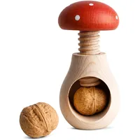 Creative Home Nussknacker Fliegenpilz Form 10 x 6 cm Holz