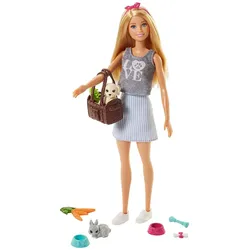 Mattel FPR48 - Barbie - Picknick Spielset, Puppe mit Zubehör