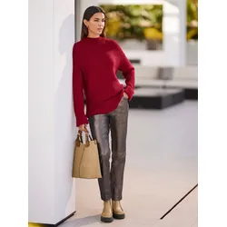 heine Stehkragenpullover »Pullover« heine kirsche 48