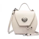 Allgäu Rebell Umhängetasche mit süßen Herz Applikationen von Allgäu Rebell - Creme