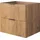 Rodan | Waschbeckunterschrank 60cm | Braun matt - Eiche | B/H/T 60/57/46cm | 2 Softclose-Schubladen | Badezimmerschränke, Badmöbel, Unterschränke - Braun