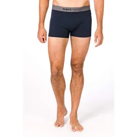 super.natural Körpernahe Herren Boxershorts, Mit Merinowolle, M BASE MID BOXER 175, Größe: S, Farbe: Dunkelblau