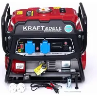 KRAFT&DELE Stromerzeuger 3PS 1500W Steckdose 2x 230V, 1x 12V