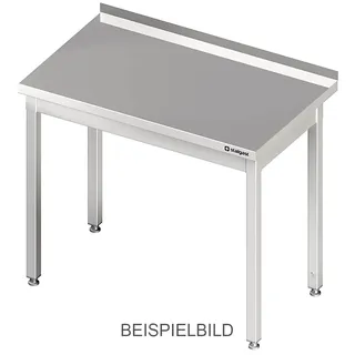 Stalgast Arbeitstisch ohne Grundboden, 1200x600x850 mm, ohne Verstrebung, ohne Aufkantung, verschweißt