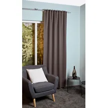 HOMEbasics Schmidt Fertiggardine Blacky 140 x 225 cm Polyester Braun