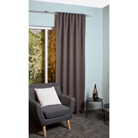 HOMEbasics Schmidt Fertiggardine Blacky 140 x 225 cm Polyester Braun