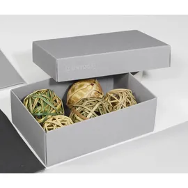 Buntbox 3 BUNTBOX M Geschenkboxen 1,1 l grau 17,0 x 11,0 x 6,0 cm