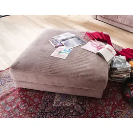 PLACES OF STYLE Hocker »Enisa« passend zum "Enisa"-Sofa, Bezug in Cord rosa