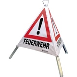 Dönges Faltsignal 700 mm, Tagesleuchtfarbe, 3 x Feuerwehr