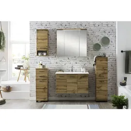 Schildmeyer MÖBELPARTNER Bad-Hängeschrank Nora 144940 eiche landhaus 30,3 x 20,5 x 70,8 cm