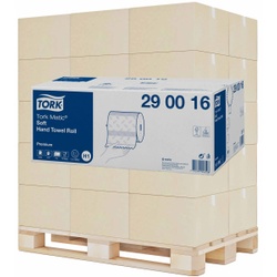 Tork Handtuchrollen Matic®, H1-kompatibel, 21 cm x 100 m, weiß, 2-lagiges Papierhandtuch für hohe Besucherfrequenzen in Premiumqualität, 1 Palette = 28 Karton à 2.450 Abschnitte