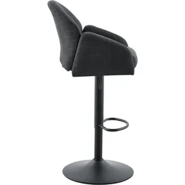 Hela Barhocker HOLLY 51,5 x 96 x 53 cm Grau/Schwarz