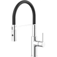 Lenz Spültischarmatur NALU in Chrom-Optik – mit verstellbarer Geschirrbrause – einfache Installation und hochwertige Verarbeitung - 46070202