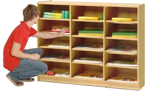 Klassenzimmerregal 3 mit 15 Fächern