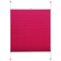 LIEDECO Klemmfix Plissee verspannt 45 x 150 cm rot