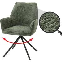 MCW Esszimmerstuhl MCW-G67, Küchenstuhl Stuhl mit Armlehne, drehbar Auto-Position,