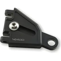 Highsider CNC Alu Lampenhalter EXTEND für Gabel 65 mm längenverstellbar Schwarz