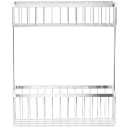 House Doctor - Basket Badezimmer Aufbewahrung, double / Edelstahl