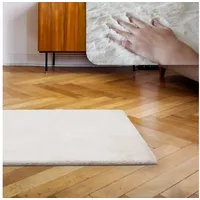 BestLivings Allzweckteppich Faux Rabbit 60 x 120 cm Offwhite