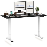 FLEXISPOT Schreibtisch EB2-SET, Höhenverstellbarer Schreibtisch, Dual-Motor & 2-FACH-TELESKOP weiß 140 cm x 80 cm