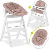 hauck Alpha Plus White Newborn Set Bambi Rose - 4-tlg.