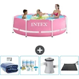 Intex – Schwimmbecken mit rundem Rahmen – 244 x 76 cm – im Lieferumfang enthalten Accessoire CB4