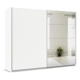 Rauch Schwebetürenschrank Quadra 271 x 210 x 62 cm Weiß/Orange
