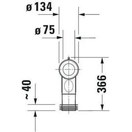 Duravit Vario Ablaufbogen 90 mm