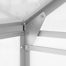 Tectake Gewächshaus Alu HKP 4 mm 3,7 m2